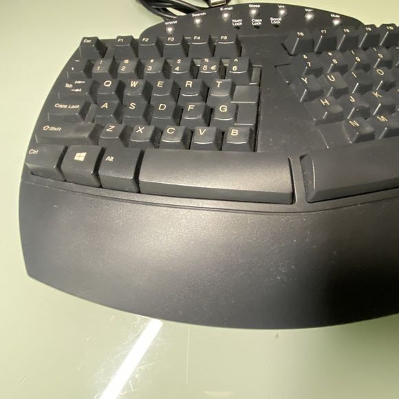 Perixx Periboard 512 Ergonomic Full Size Wired Keyboard KU-9938 Tested Works - Picture 4 of 10
